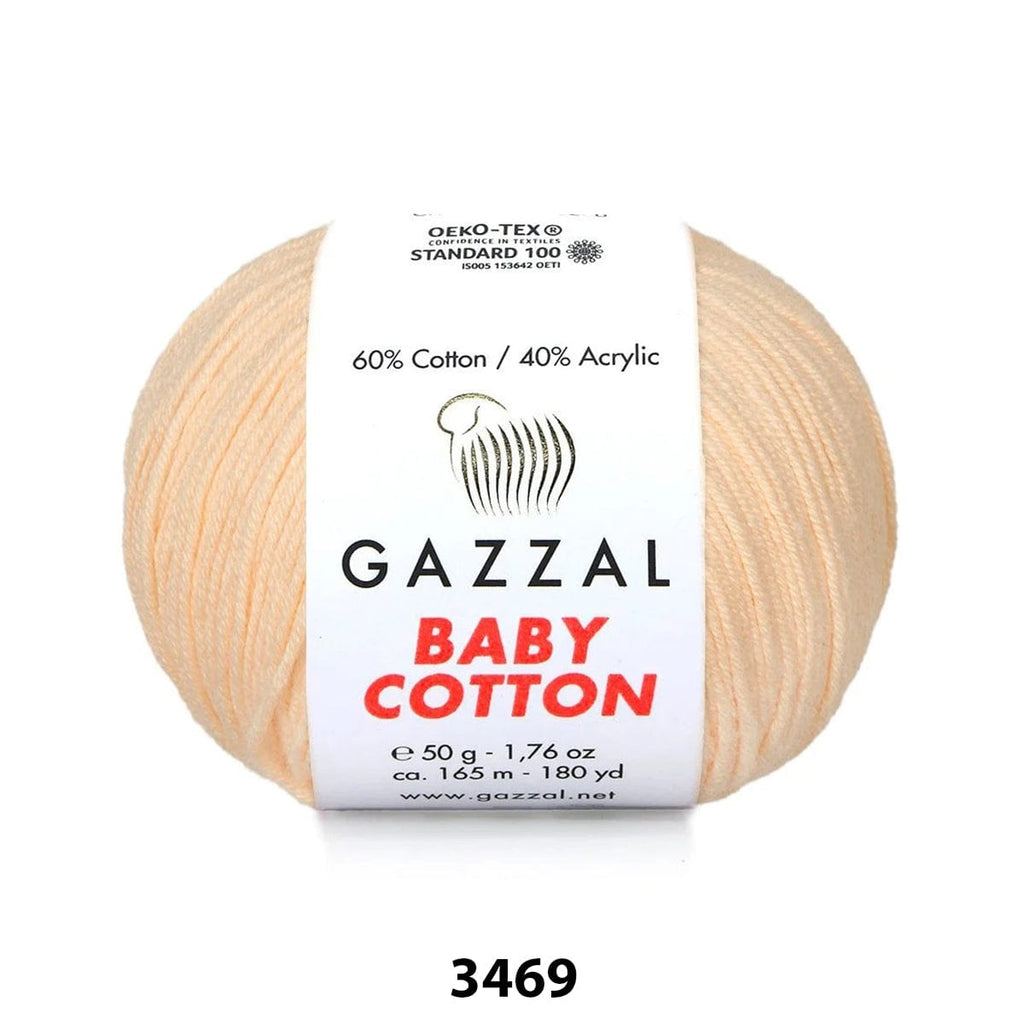 Gazzal İpler 3469 Gazzal Baby Cotton - 50 Gr