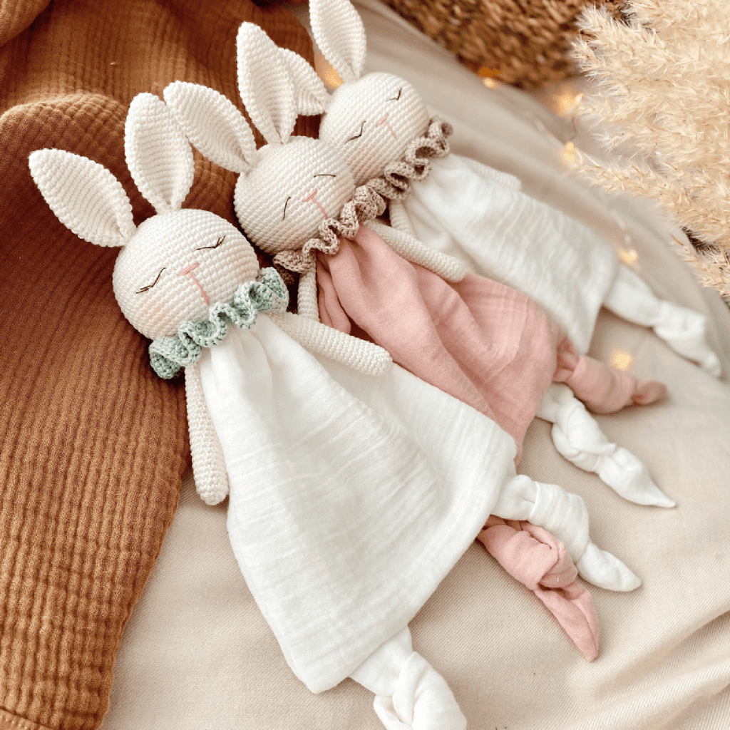 minihobievi Oyuncak Amigurumi Tavşan Müslin Uyku Arkadaşı