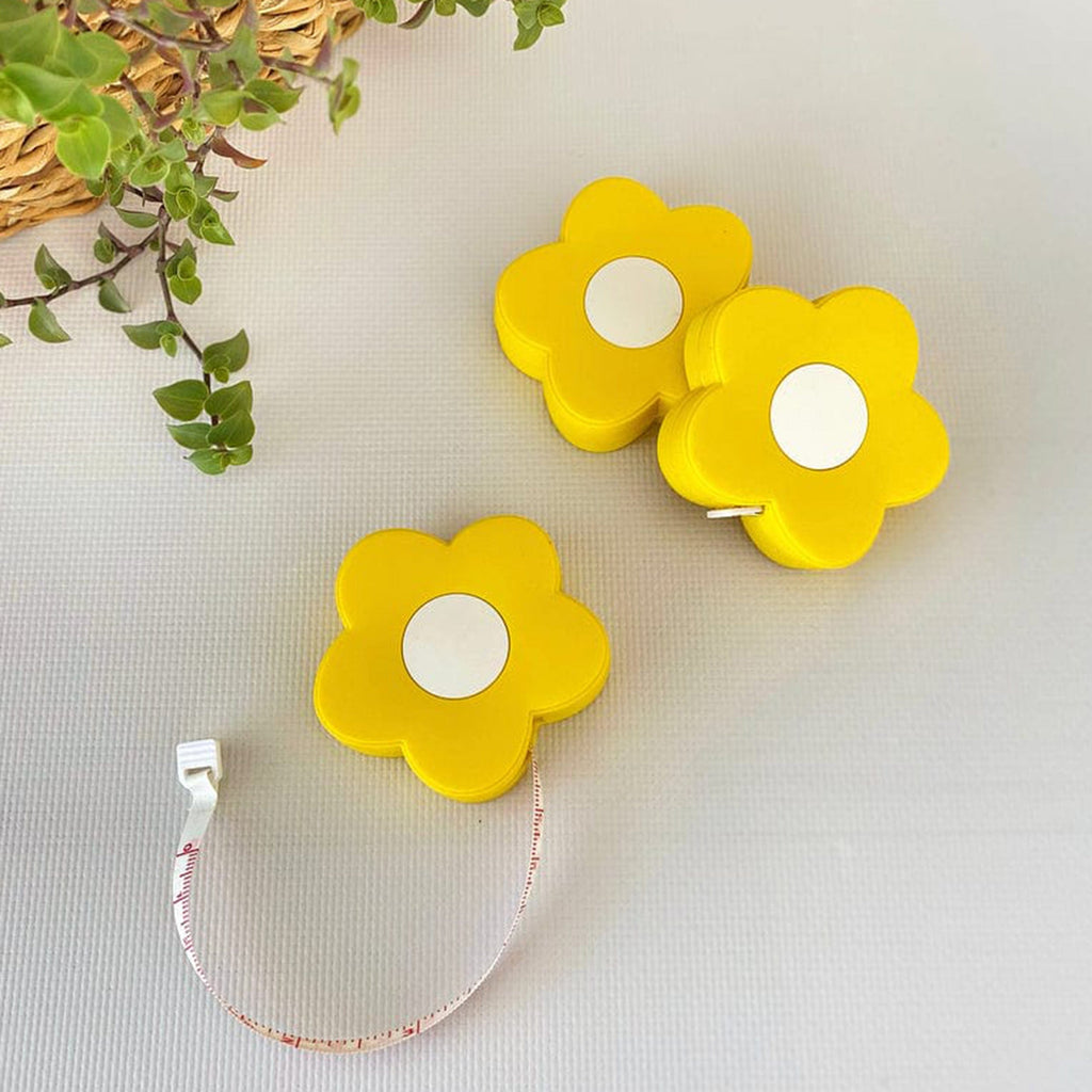 minihobievi Amigurumi Aksesuarları Çiçek Sarı Otomatik Mezura - 1.50 Mt