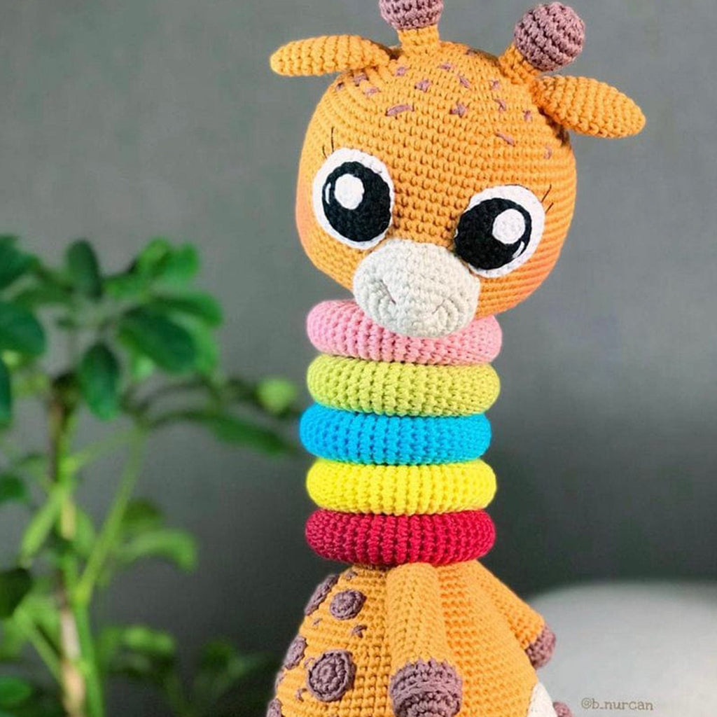 minihobievi Oyuncak Turuncu Yapboz Zürafa Oyuncak